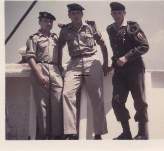1960 - Embarquement sur le Sidi Ferruch